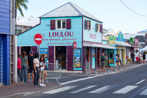 Saint-Gilles les Bains, La Réunion - June 25 2017: People waiting for the begin of the Grand Boucan Carnival.