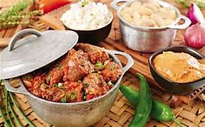 Rougail Saucisses en cours de cuisson